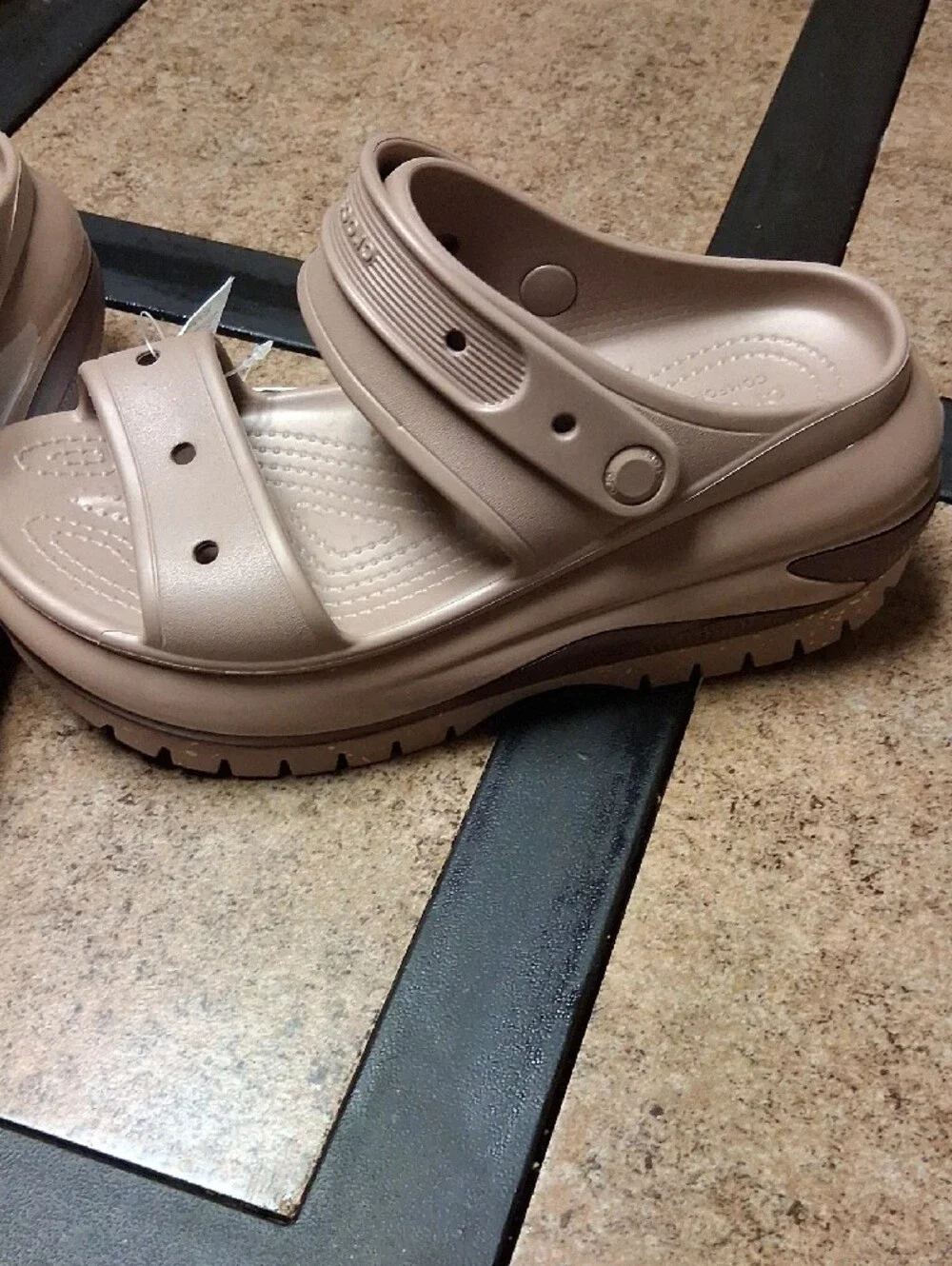 Beige Platform Sandals